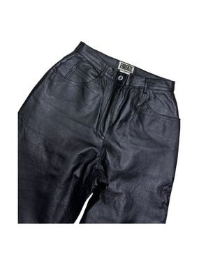 FORENZA GENUINE LEATHER Designer Vintage Retro Casual Pants Womens Small